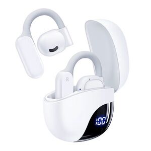 TAGRY Open Ear Earbuds Wireless Bluetooth Headphones 80Hrs Playtime